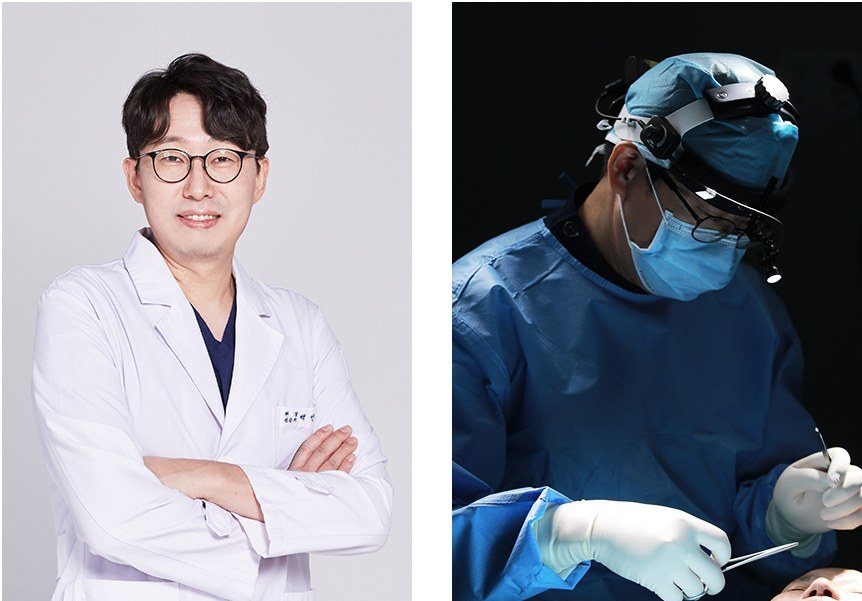 백인수 대표원장 프로필 사진 및 수술 집도 모습
