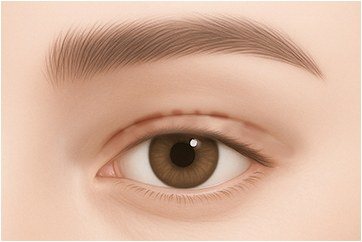 유착 / 흉터 눈 일러스트