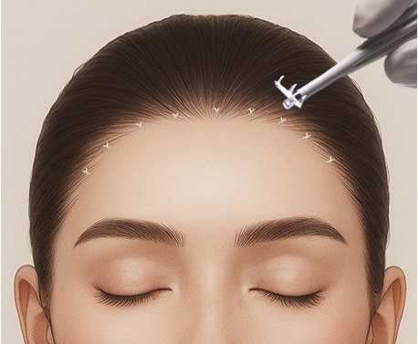 고정 및 봉합 일러스트
