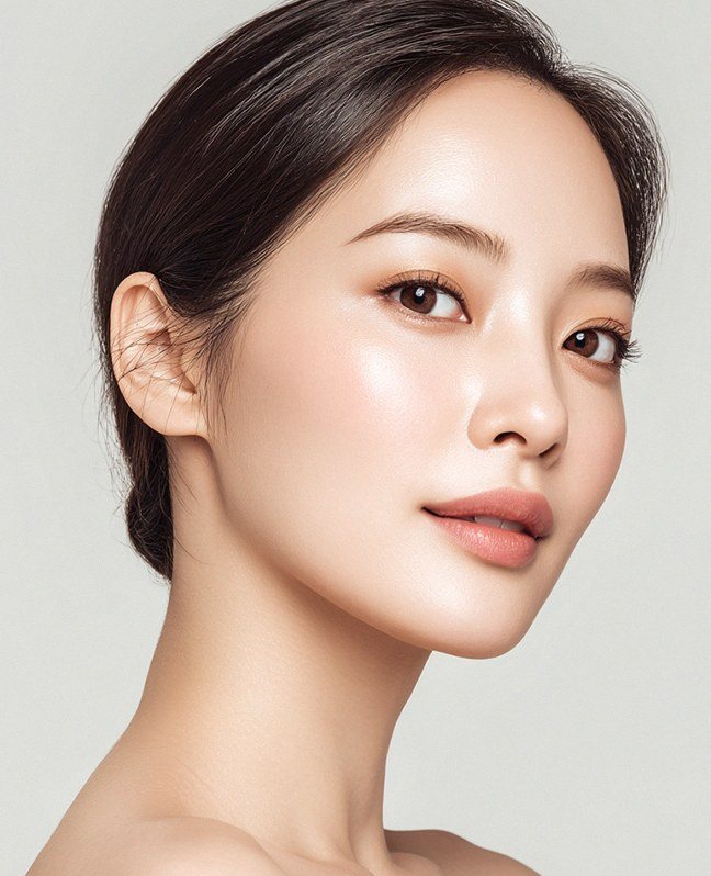 여성 얼굴 클로즈업 사진