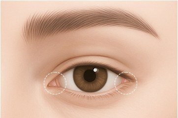 트임 부위 복원 or 재조정 눈 일러스트